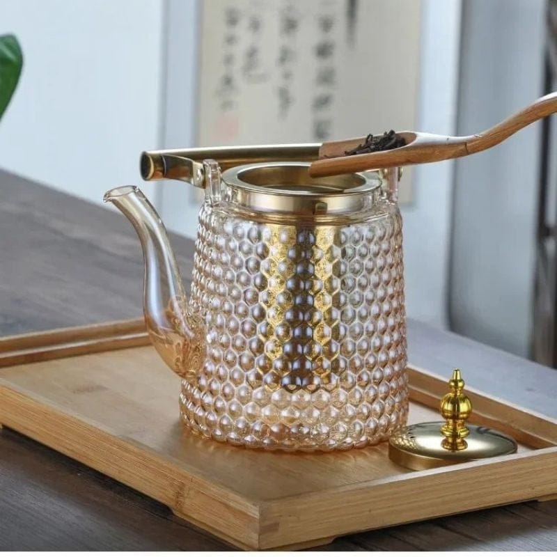 Belle Théière Japonaise en Verre Martelé 1.5L 1500 ml