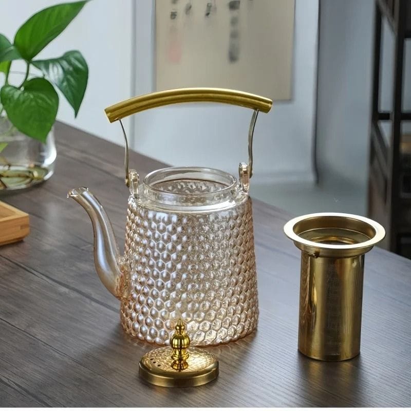 Belle Théière Japonaise en Verre Martelé 1.5L 1500 ml