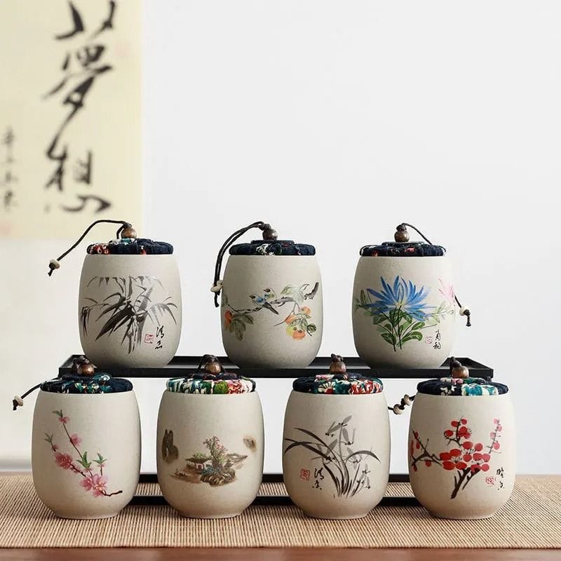 Boîte à Thé Washi en Céramique
