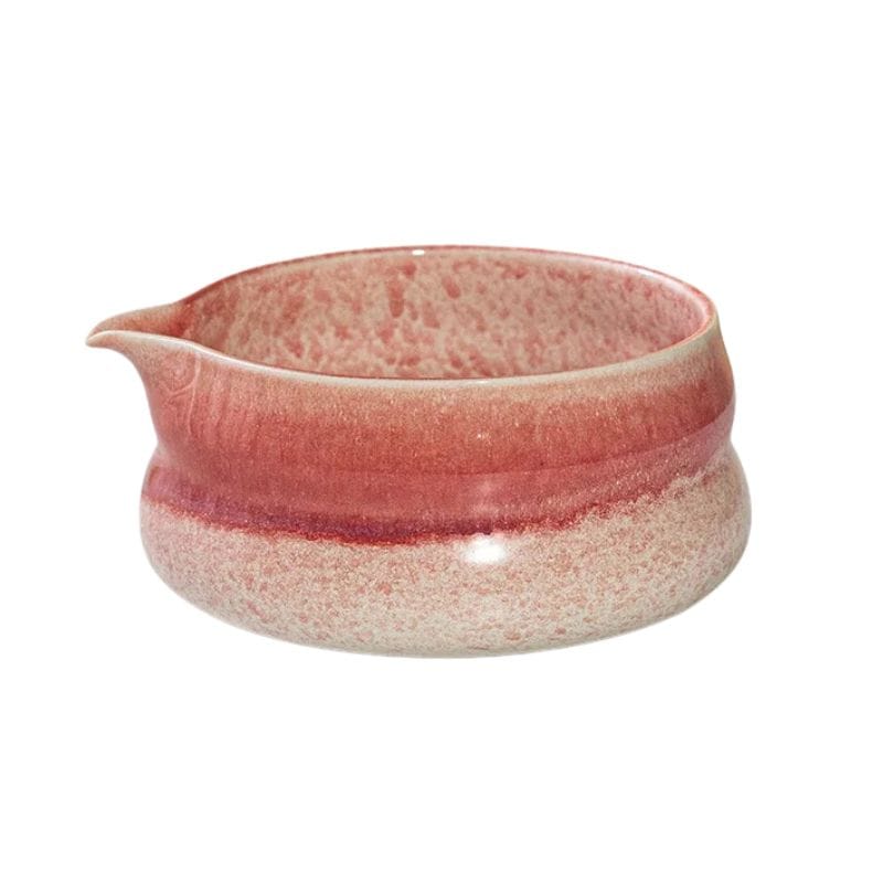 Bol Matcha Bec Verseur en Céramique 530ML Rose Sakura