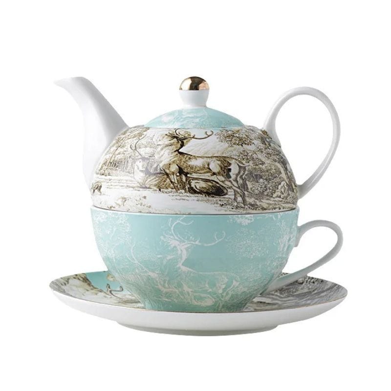 Ensemble Théière et Tasse en Porcelaine 250ML 250 ml