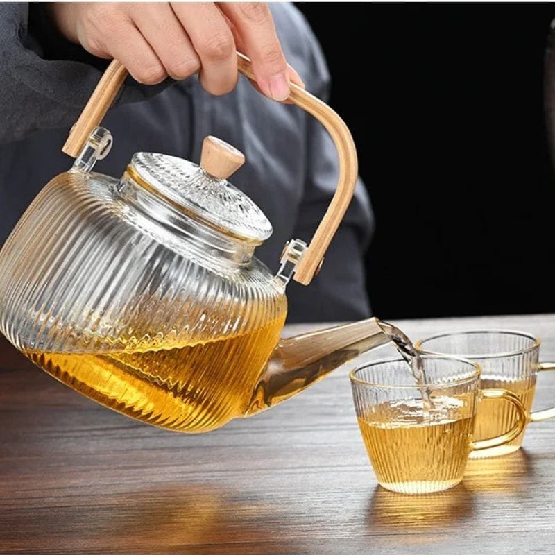 Théière 1L en Verre Borosilicate 1000 ml