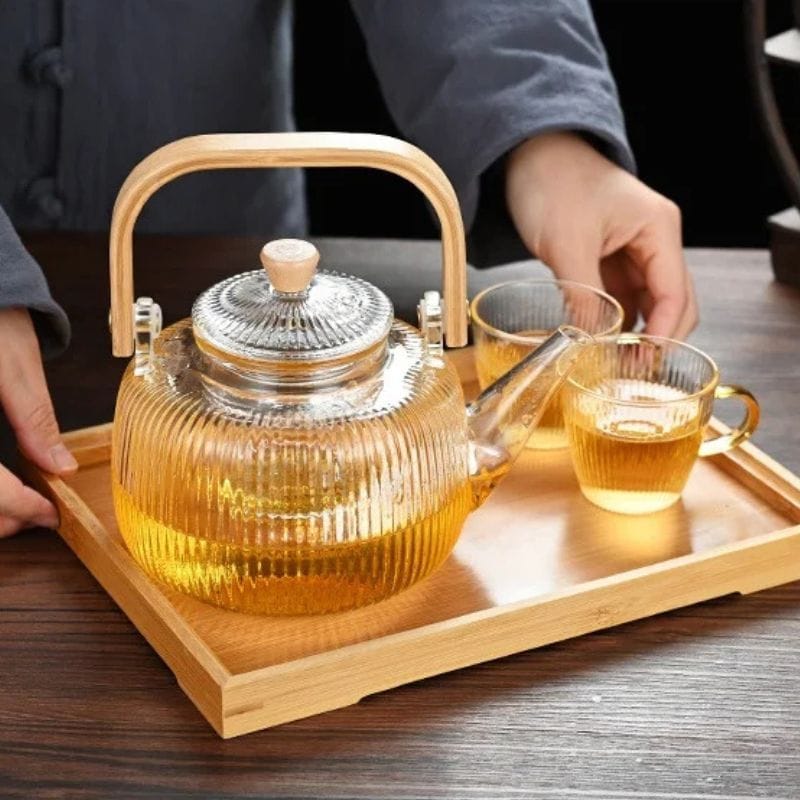 Théière 1L en Verre Borosilicate 1000 ml