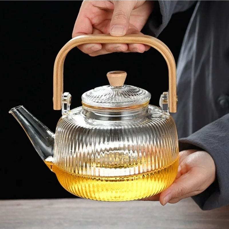 Théière 1L en Verre Borosilicate 1000 ml