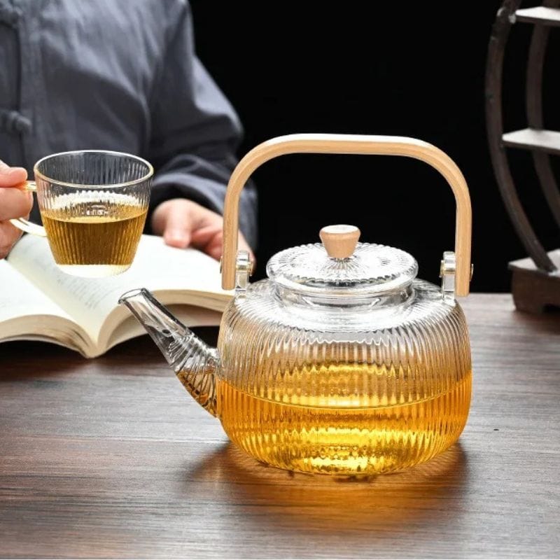 Théière 1L en Verre Borosilicate 1000 ml