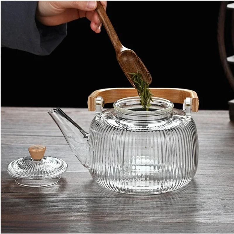 Théière 1L en Verre Borosilicate 1000 ml