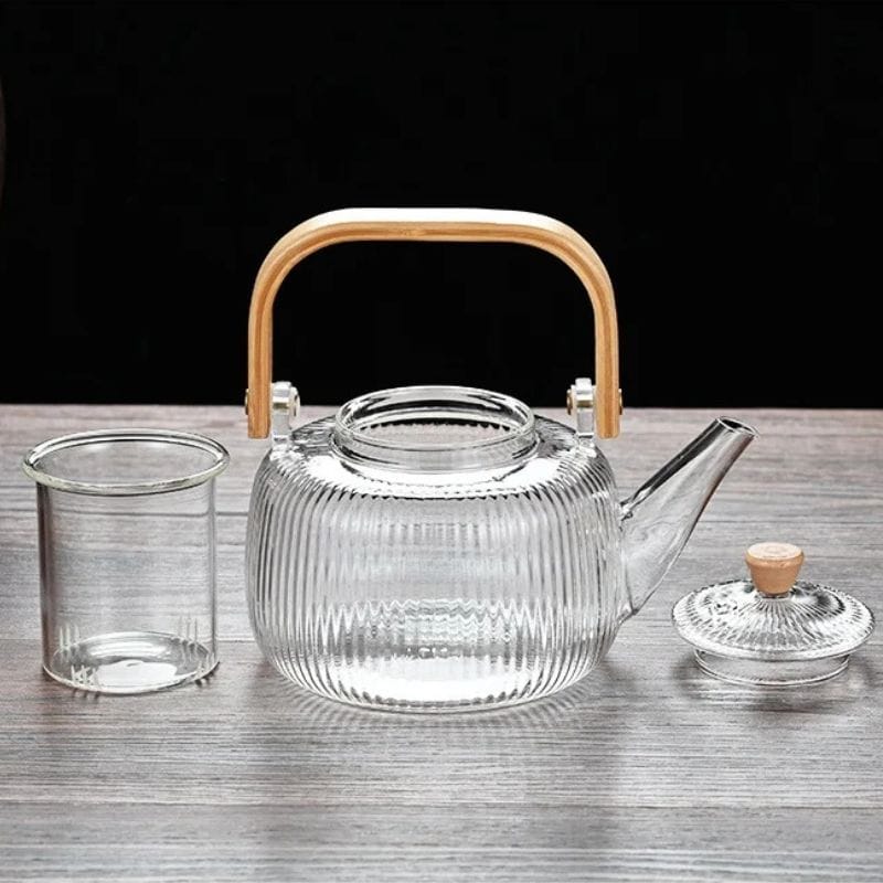 Théière 1L en Verre Borosilicate 1000 ml