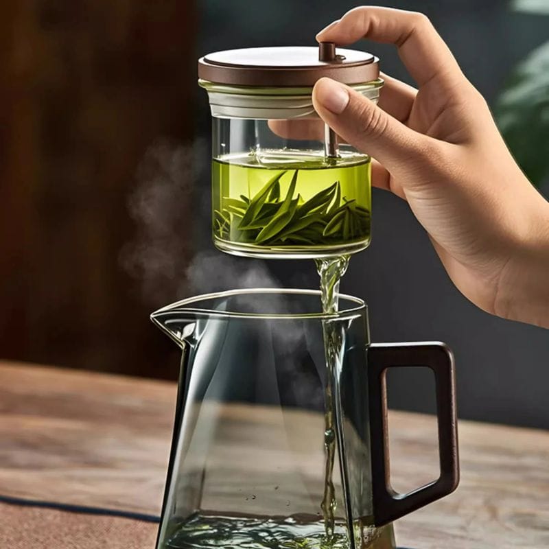 Théière à Piston en Verre 800ML