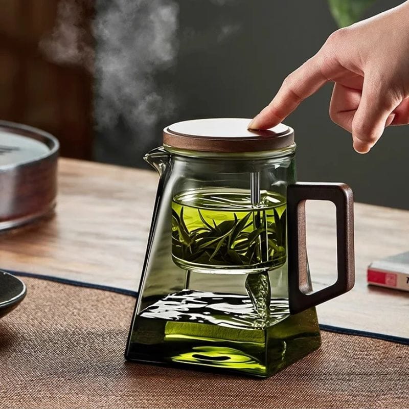 Théière à Piston en Verre 800ML