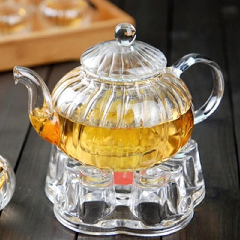 Théière Citrouille en Verre Borosilicate 600ML 600 ml