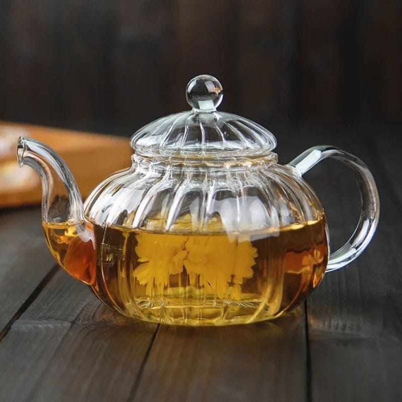 Théière Citrouille en Verre Borosilicate 600ML 600 ml