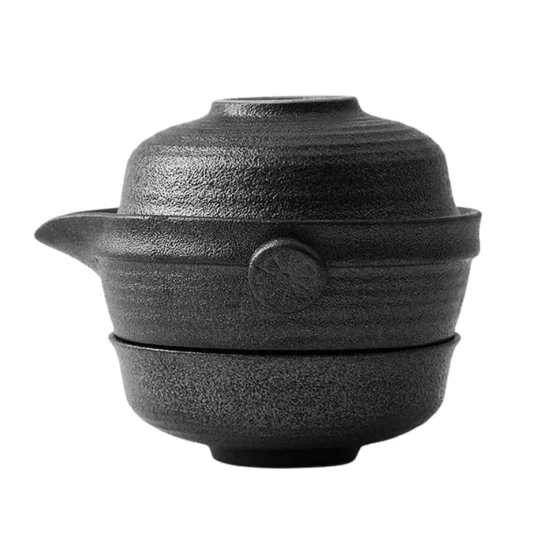 Théière de Voyage en Céramique 180ML 160 ml / Noir Basalte