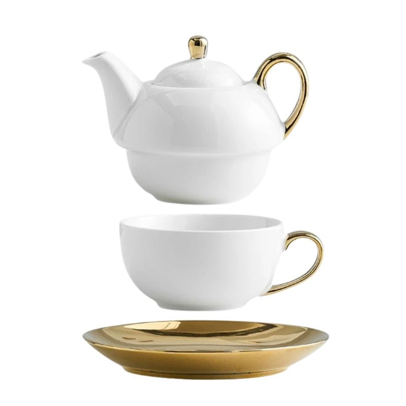 Théière Égoïste en Porcelaine 450ML 450 ml / Doré