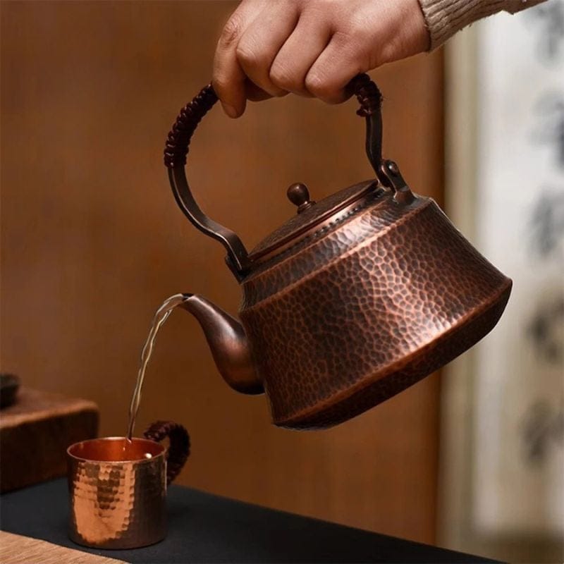 Théière en Cuivre Ancienne 1L