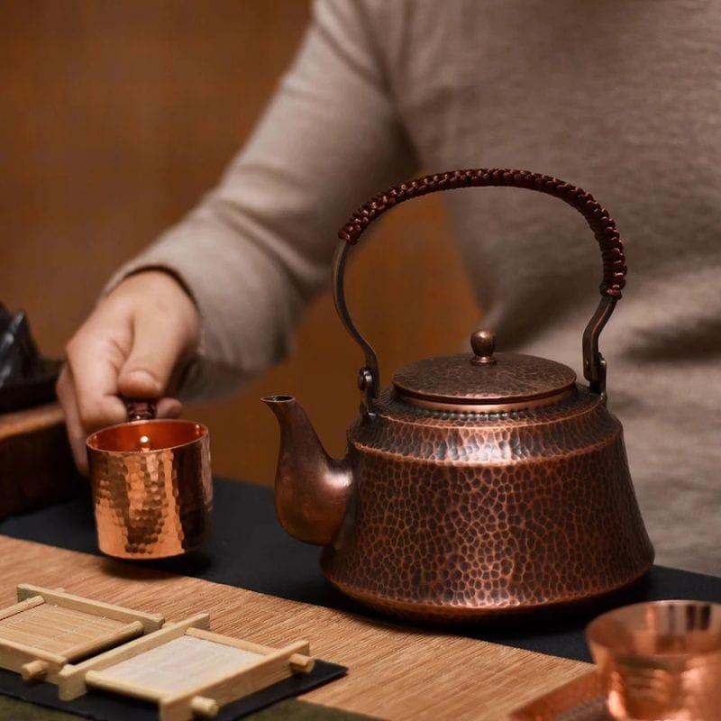 Théière en Cuivre Ancienne 1L