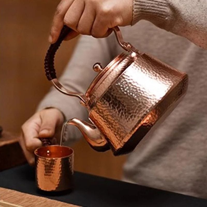 Théière en Cuivre Ancienne 1L
