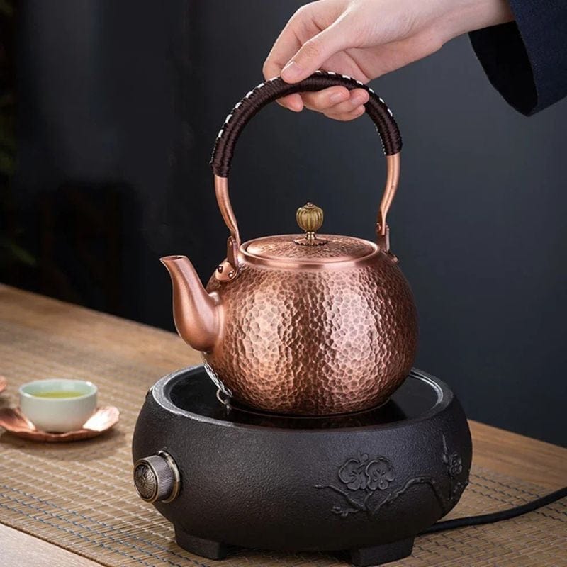 Théière en Cuivre Martelé 1.2L - 1.6L