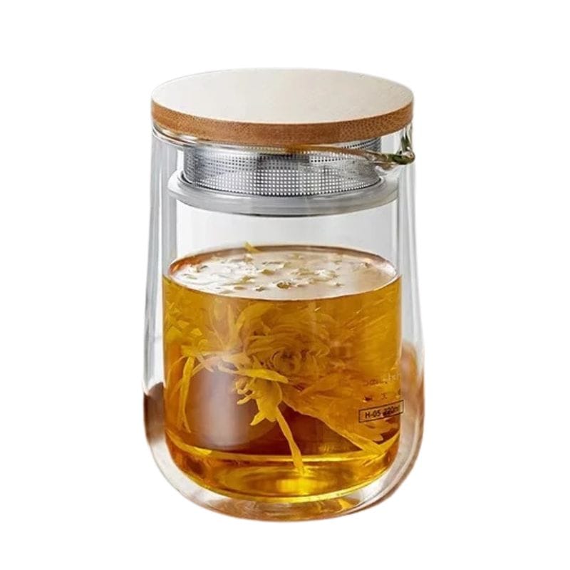 Théière en Verre Double Paroi 220ML 220 ml