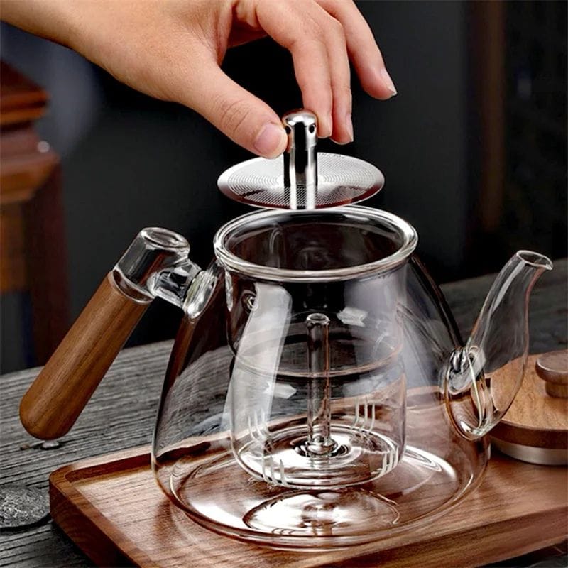 Théière en Verre sur Gaz