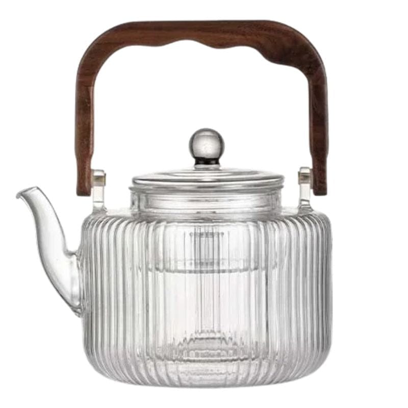 Théière Induction en Verre Borosilicate 1.2L 1200 ml / Verre Clair