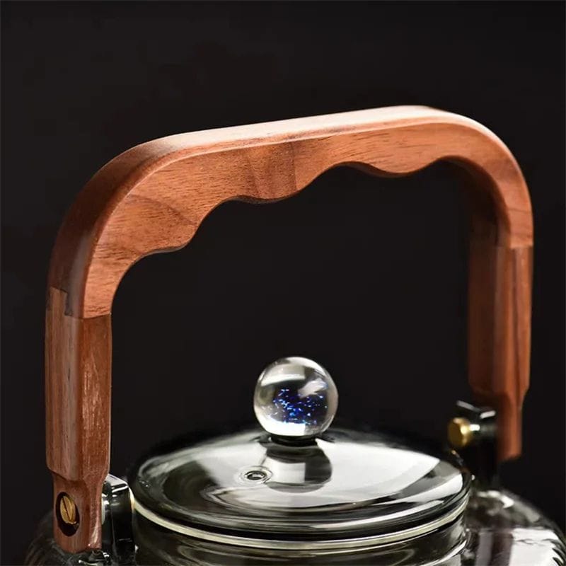 Théière Induction en Verre Borosilicate 1.2L