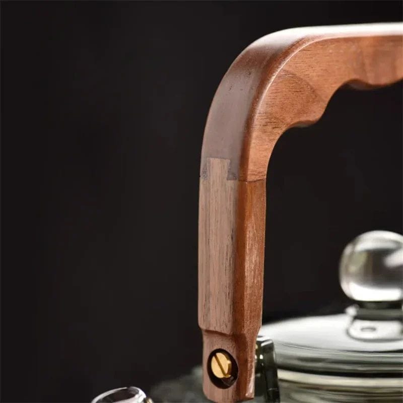 Théière Induction en Verre Borosilicate 1.2L