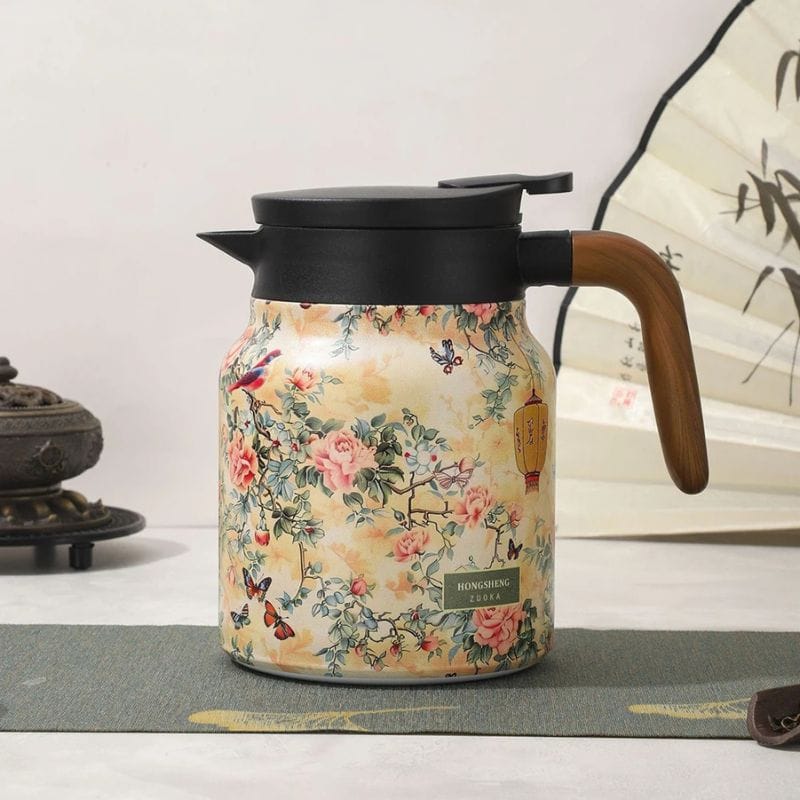 Théière Isotherme 1L en Acier Inoxydable