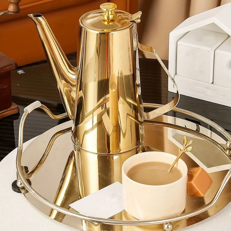 Théière Marocaine Dorée 1.5L 1500 ml
