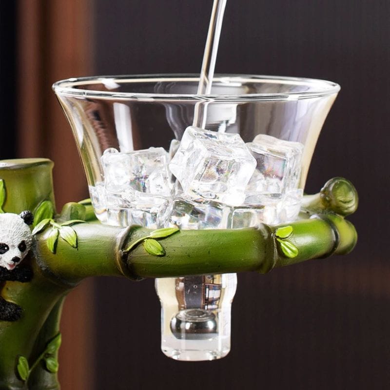 Théière Panda en Verre Automatique 350ML 350 ml