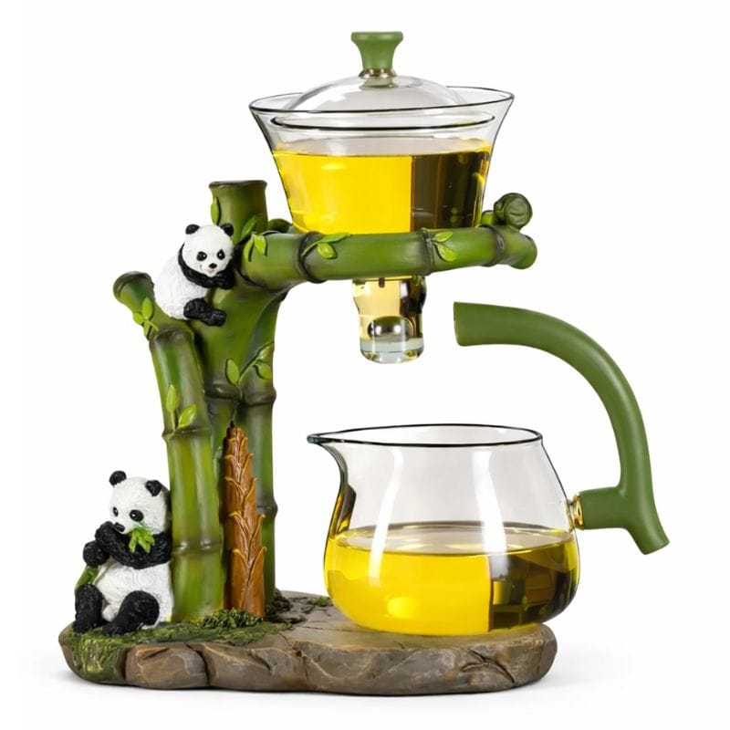 Théière Panda en Verre Automatique 350ML 350 ml