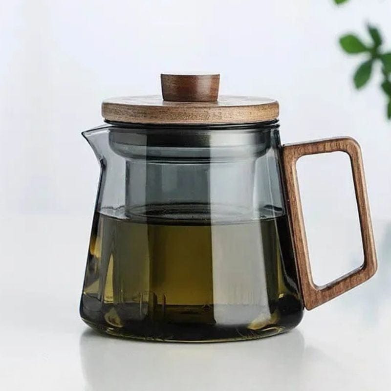 Théière Scandinave en Verre Fumé 500ML - 800ML
