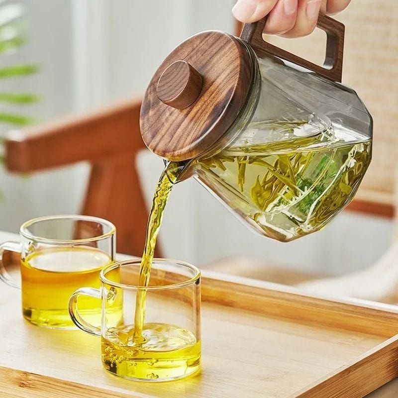 Théière Scandinave en Verre Fumé 500ML - 800ML