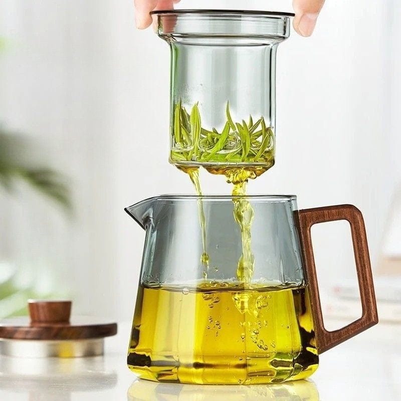 Théière Scandinave en Verre Fumé 500ML - 800ML