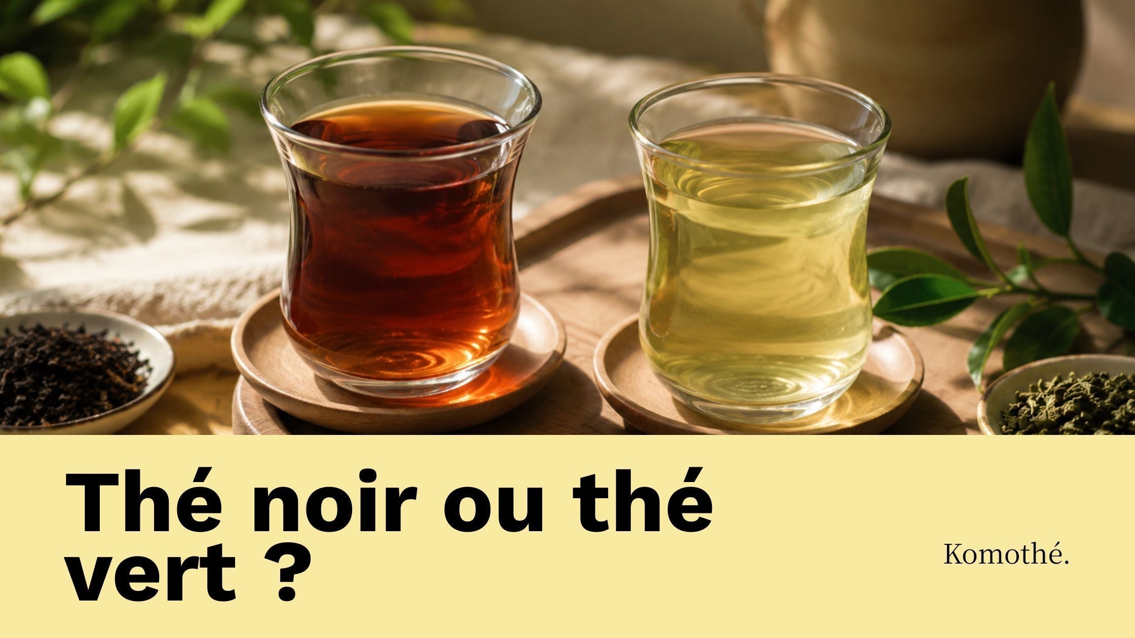thé noir ou thé vert