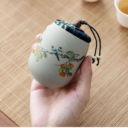 Boîte à Thé Washi en Céramique