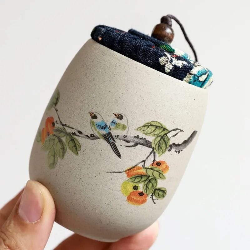 Boîte à Thé Washi en Céramique
