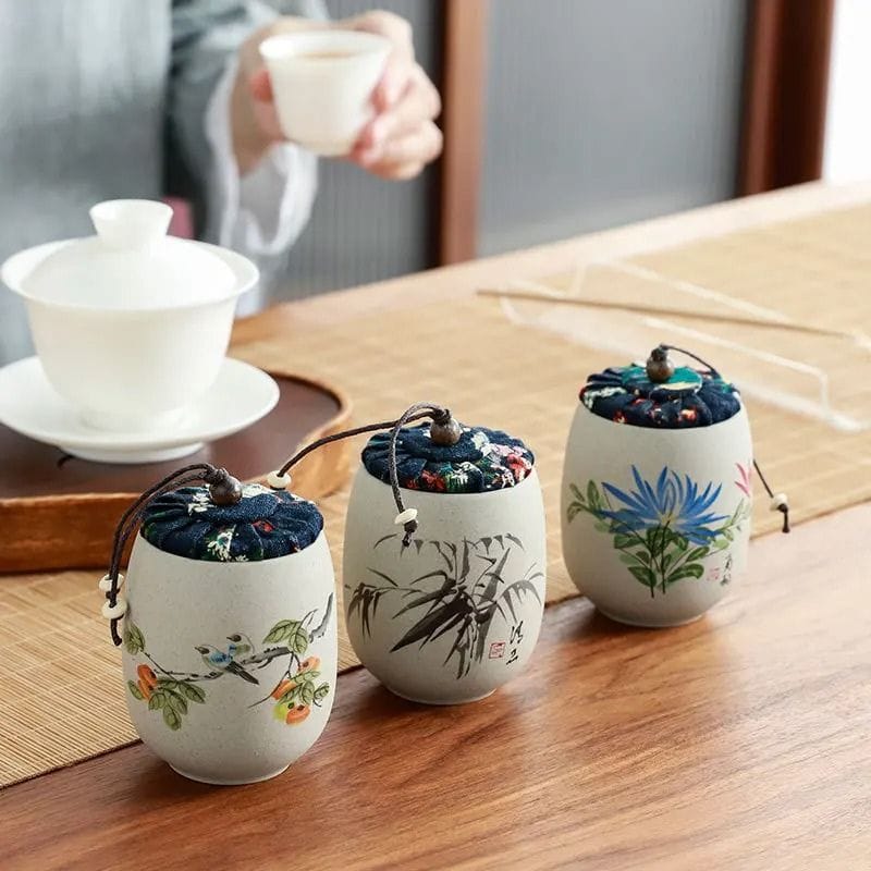 Boîte à Thé Washi en Céramique