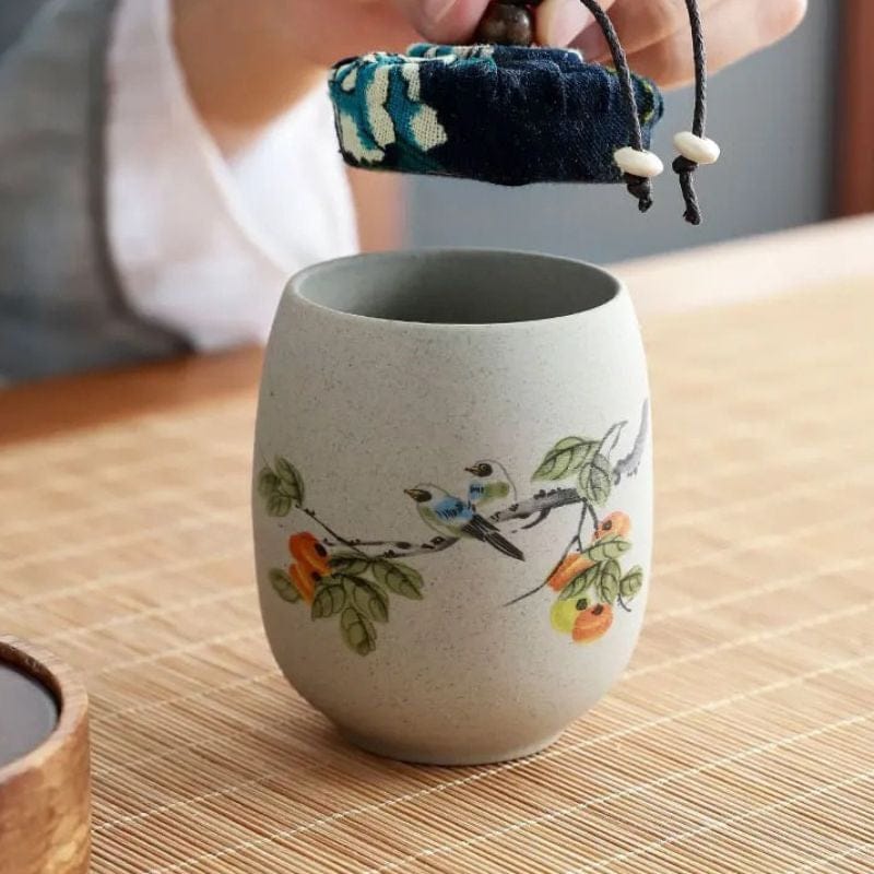 Boîte à Thé Washi en Céramique