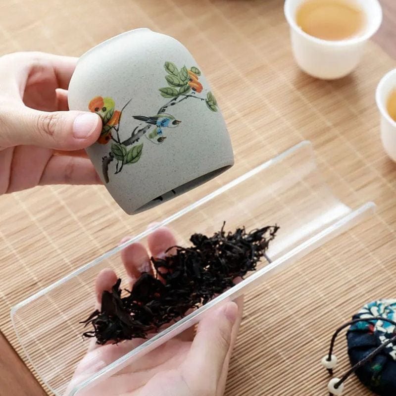 Boîte à Thé Washi en Céramique