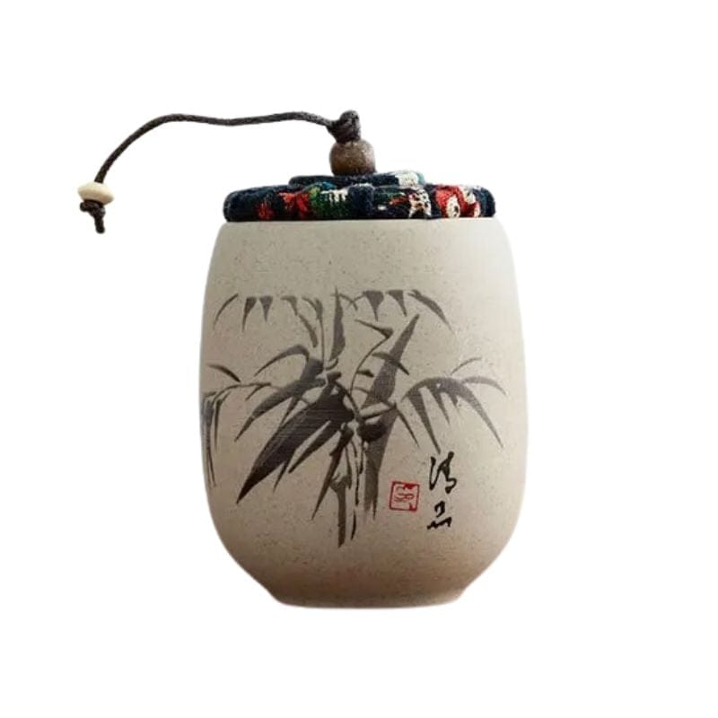 Boîte à Thé Washi en Céramique Bambou Minimaliste