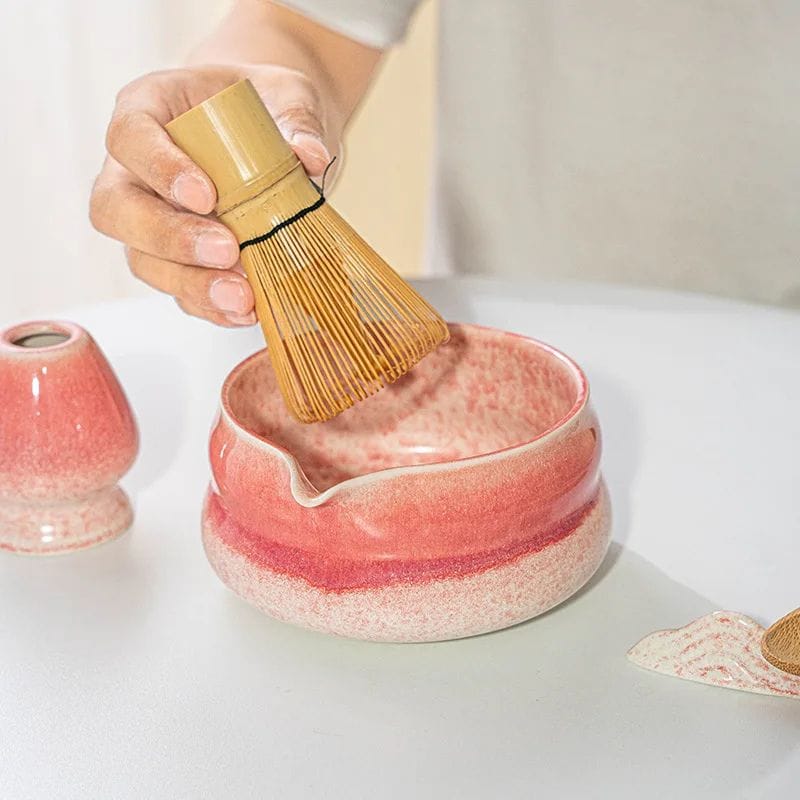 Bol Matcha Bec Verseur en Céramique 530ML