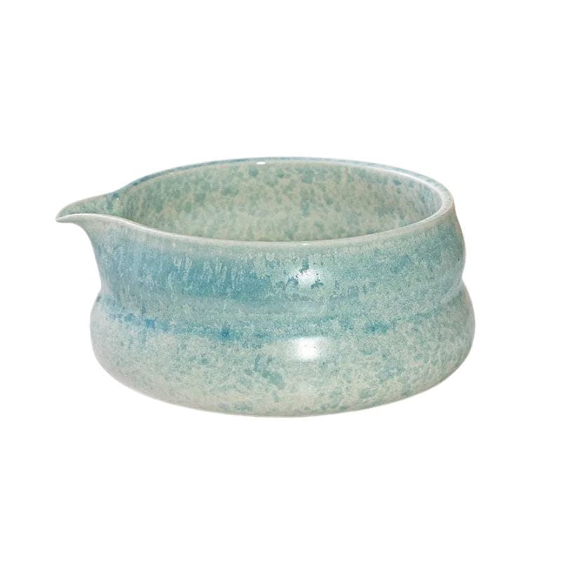 Bol Matcha Bec Verseur en Céramique 530ML Bleu Brume