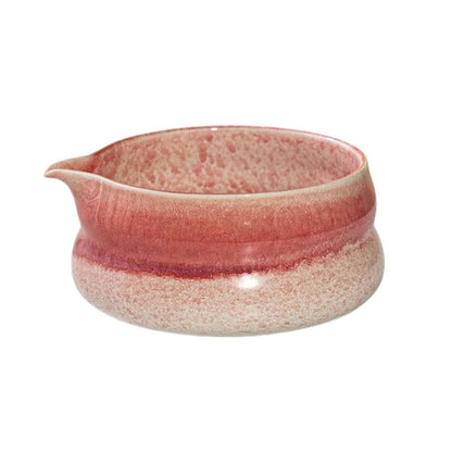 Bol Matcha Bec Verseur en Céramique 530ML Rose Sakura