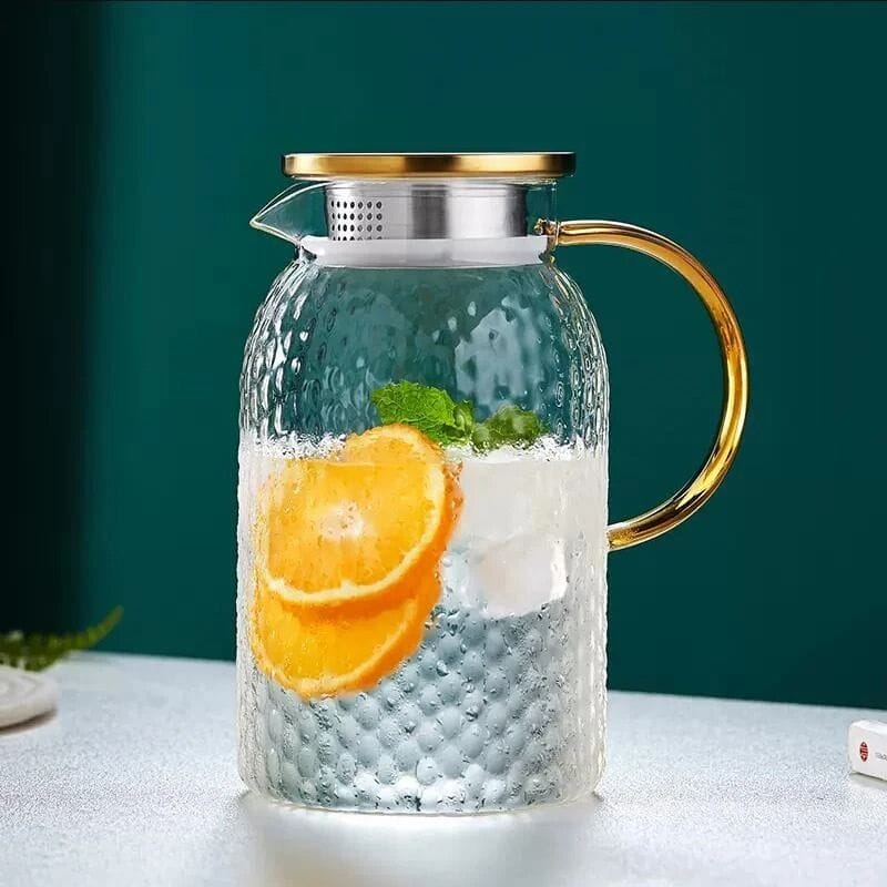 Carafe à Thé Glacé en Verre 1.2L - 2L