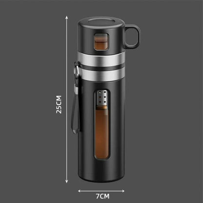 Gourde Infuseur Thé avec Tasse Intégrée 520ML