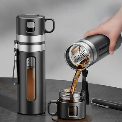 Gourde Infuseur Thé avec Tasse Intégrée 520ML