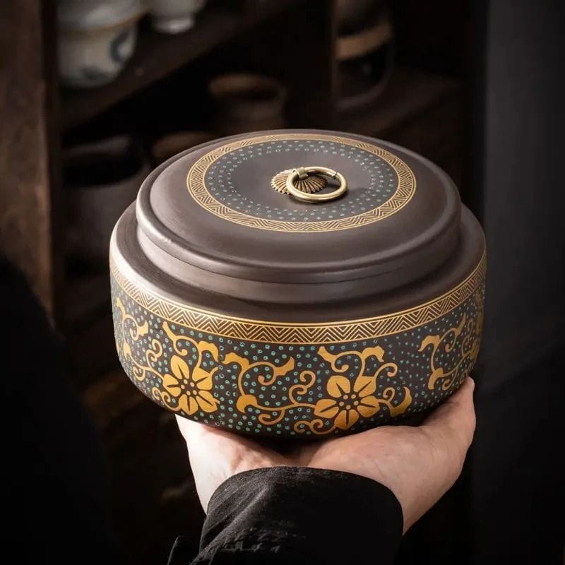 Grande Boîte à Thé en Argile 800ML