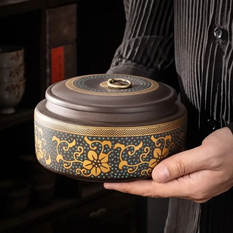 Grande Boîte à Thé en Argile 800ML