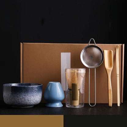 Kit Matcha Complet Service complet - 6 pièces / Bleu Céladon