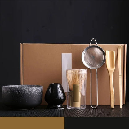 Kit Matcha Complet Service complet - 6 pièces / Noir Minéral